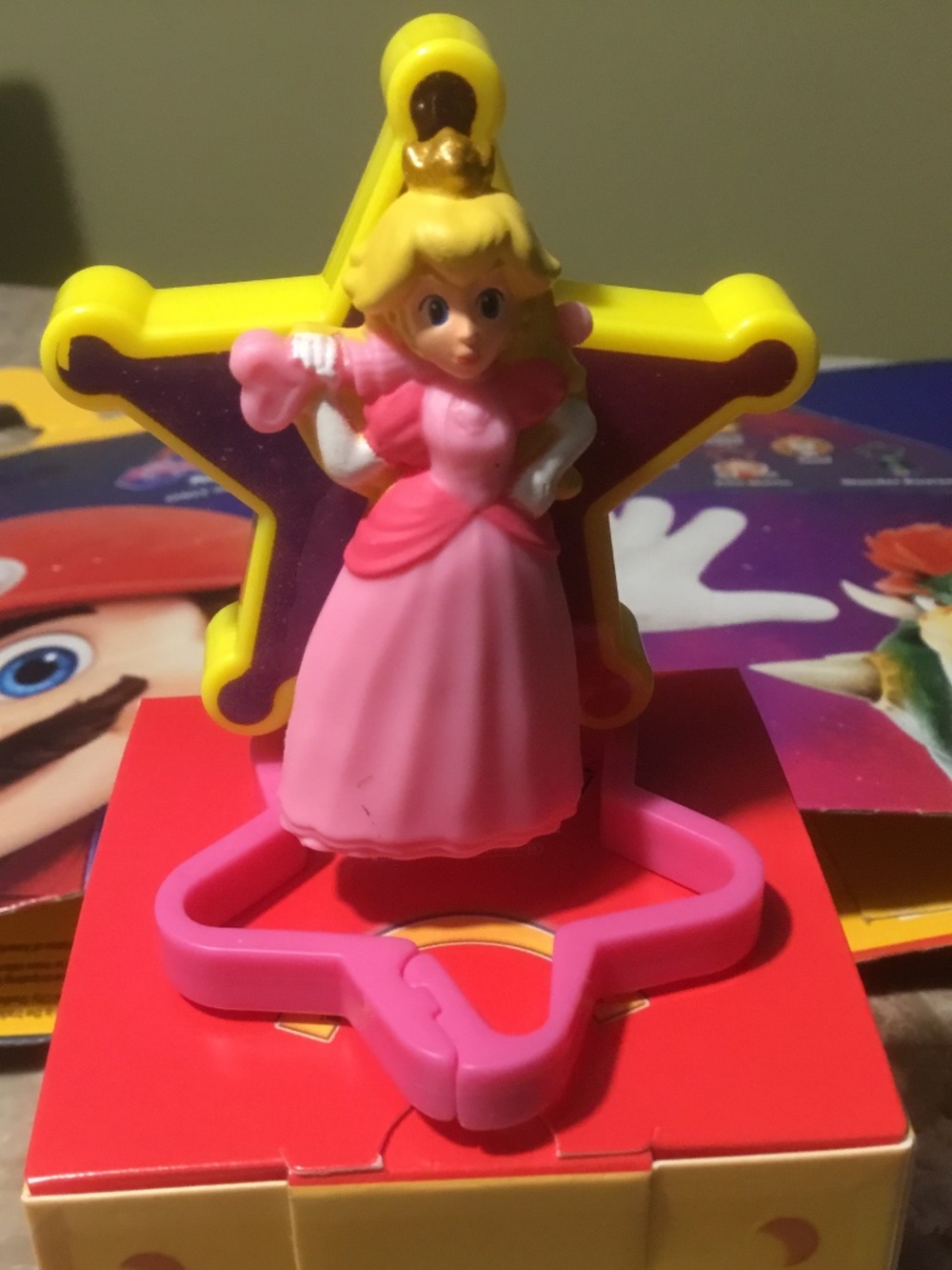 Princess Peach with latch McDonalds (The Super Mario Galaxy Movie)